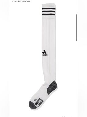 BRAND NEW adult male adidas adi 21 white soccer socks size L